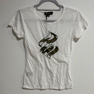 Rocawear White Tee with Green Graphic